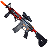 M4A1 DRUM Electric Gel Blaster with manual and electric firing modes, perfect for indoor and outdoor gel blasting fun.